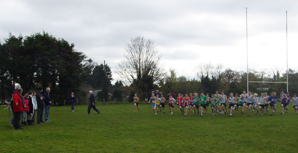 Clare Hazell and Helen Brackenbury in the thick of things at the 2009 Cirencester round of the Oxford Mail Cross Country League.