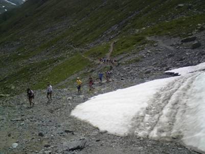 Nice of the organisers to lay on the ice!.