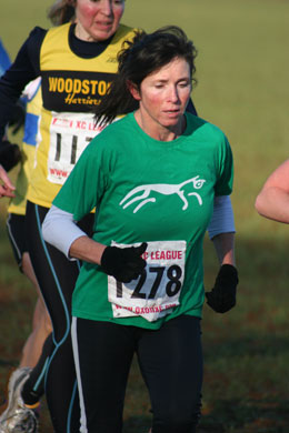 Carolyn Murphy braving the icy conditions in Round 3 of the Oxford Mail Cross Country League held at Drayton School, Banbury on Sunday, 3 January 2010. Carolyn Murphy braving the icy conditions in Round 3 of the Oxford Mail Cross Country League held at Drayton School, Banbury on Sunday, 3 January 2010.