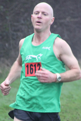 SIan Lambourn competing in the Oxford Mail Cross Country League event held at Shotover on Sunday, 7 January 2013.